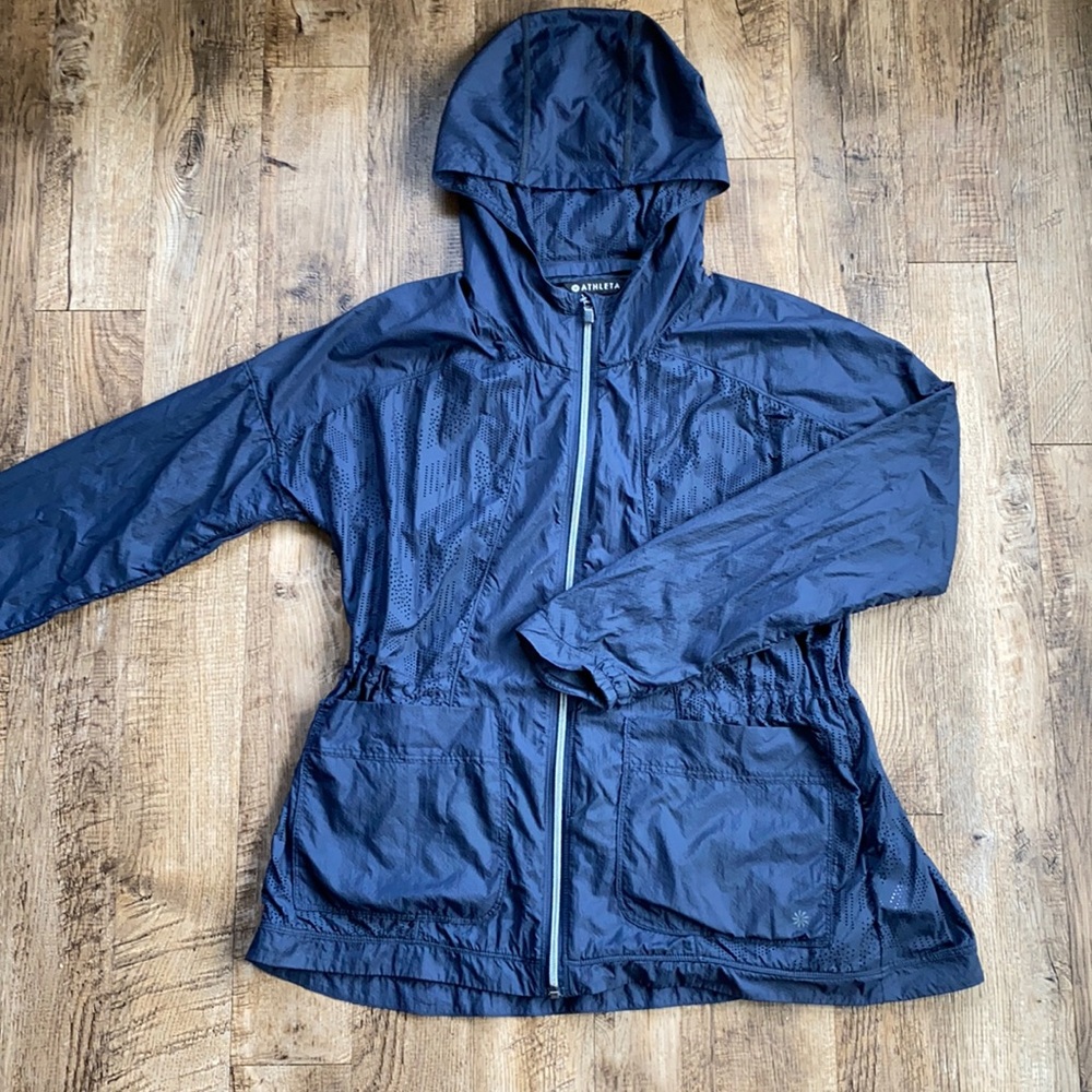 Athleta (Portable Bag Jacket)Navy Blue Jacket